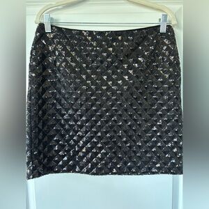 Banana Republic Black Sequin Mini Skirt